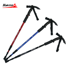 makino/犸凯奴 户外用品 T柄LED灯登山杖/手杖/步行杖避震