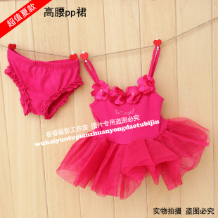  婴儿童装新生儿百日服女童超短裙婴儿吊带裙宝宝纱裙内裤儿童
