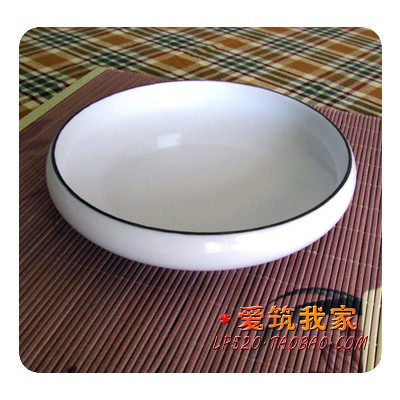 韩日式料理餐具/水果盘/骨瓷盘子/浅汤盘/家用餐盘/盘子/爱筑我家