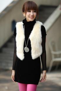 淘宝网2014<em>新款</em>仿皮草背心短款仿<em>兔毛皮草马</em>