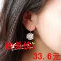 晶莹 碎花无耳洞隐形耳夹 耳环 女 韩国饰品 耳饰 耳坠 E405