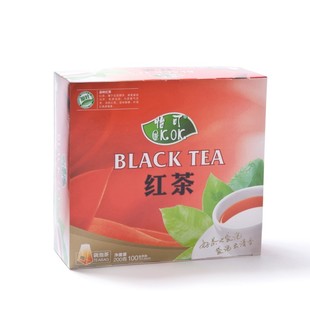 怡可茶品 生态祁门红茶 茶叶红茶实惠袋泡茶100包入200g