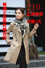 韩国代购风衣女外套韩版女士风衣女款2012春装新款女装修身中长款