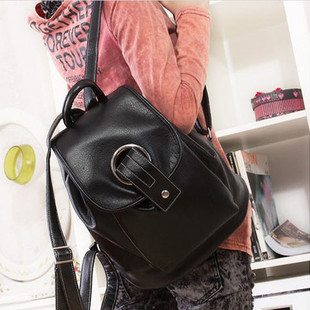  特价新款韩版牛皮纹可爱学院风双肩包 pu皮休闲小背包潮女包包