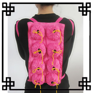 八连不锈钢随身灸八联加姜片艾灸罐温灸盒 8连