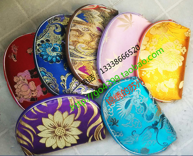 silk Brocade 5 Set of parts Women Clutch Mother and son Size Five-piece coin purse Cosmeticin the Festive supplies/Gift , Gift ideas , Creative purse category - from Buy2taobao.com to provide professional Taobao agent buy service