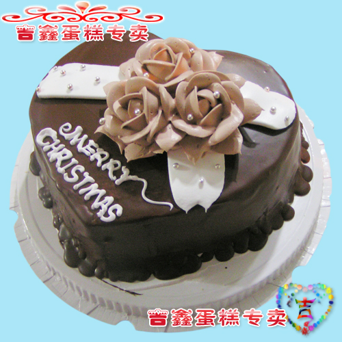 爱心蛋糕 情人礼物 水果心型 南京蛋糕店 巧克力