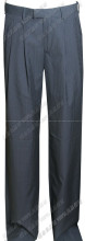 Emporio Armani 经典款式 白色细条纹 羊毛面料 黑色休闲裤-会员
