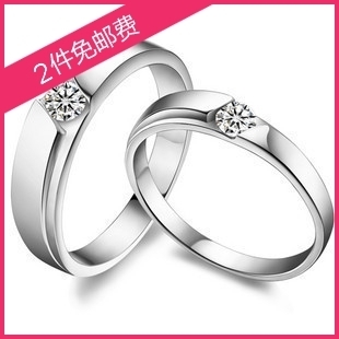 925 纯银 天使之翼镶钻结婚戒指情侣戒指 对戒 男女款指环 925 纯银 天使之翼镶钻结婚戒指情侣戒指 对戒 男女款指环