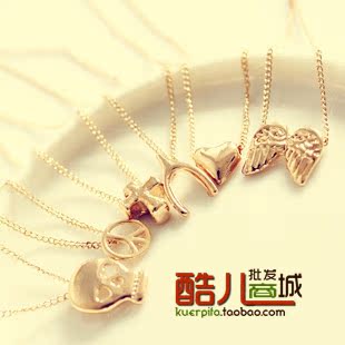  E4042酷儿饰品 欧美风 许愿项链 锁骨链 米莎巴顿最爱特价 毛衣链