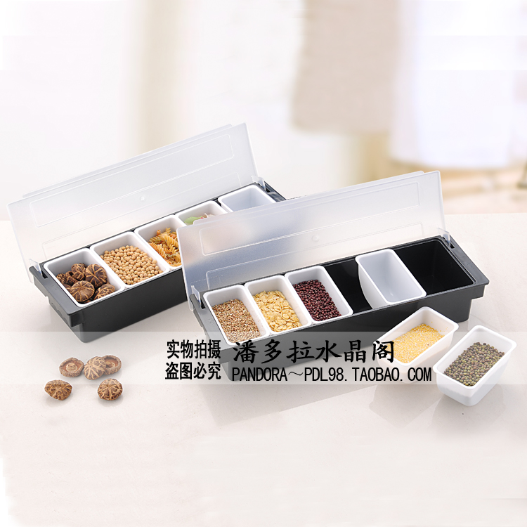 包邮酒吧餐饮吧台分格果料盒 果盒 配料盒 调味盒吧台用品在类目 厨房/烹饪用具, 厨用小工具/厨房储物, 储物瓶罐/厨房储物器皿, 调味瓶罐中 - 来自Buy2taobao.com提供专业的淘宝代购服务