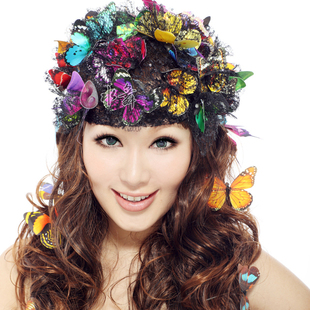  4元一个多色选 新娘头花发饰婚纱配饰飞舞蝴蝶头饰结婚饰品发夹