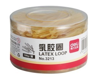 得力deli 3213 橡皮筋 乳胶圈 100g装 橡皮筋 西安办公文具批发在类目 电子词典/电纸书/文化用品, 其它文化用品中 - 来自Buy2taobao.com提供专业的淘宝代购服务
