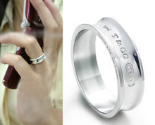 Día de San Valentín de regalo Tiffany 1837 masculino y femenino par de anillos de plata anillo / anillo de los modelos estrella