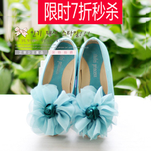 双冠热荐 韩款女童公主鞋 花童鞋 花朵礼服鞋 单鞋 亲子鞋母女鞋