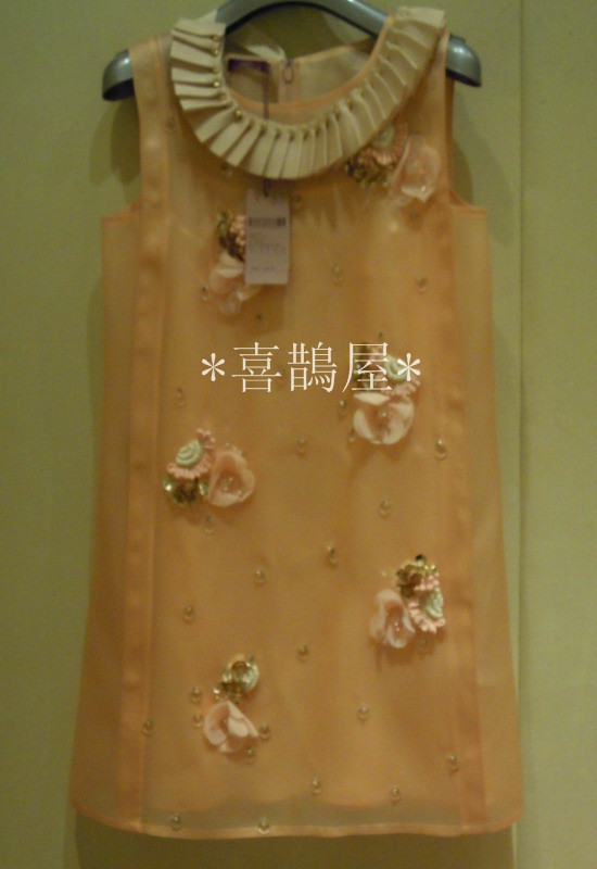 <span class=H>Jessica</span>/杰西卡同款2011春夏桑蚕丝连衣裙 朵朵蝶花 伴娘礼服包邮