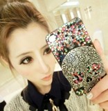 The new Gothic streamer skull totem retro iphone4s cellphone shell drill shell iphone5 shell