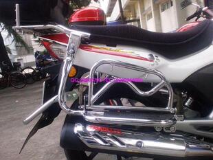 本田战鹰SDH150-A侧翻脚踏及货架\/战鹰改装