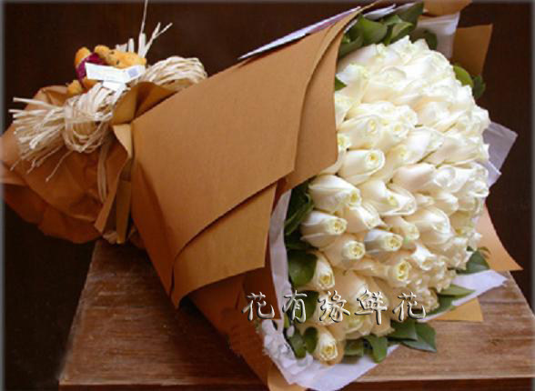 深圳生日鲜花速递 深圳送花罗湖福田南山宝安龙岗花店 白玫瑰