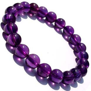  开光正品乌拉圭纯天然紫水晶手链 男女款士转运招财 可配情侣手链