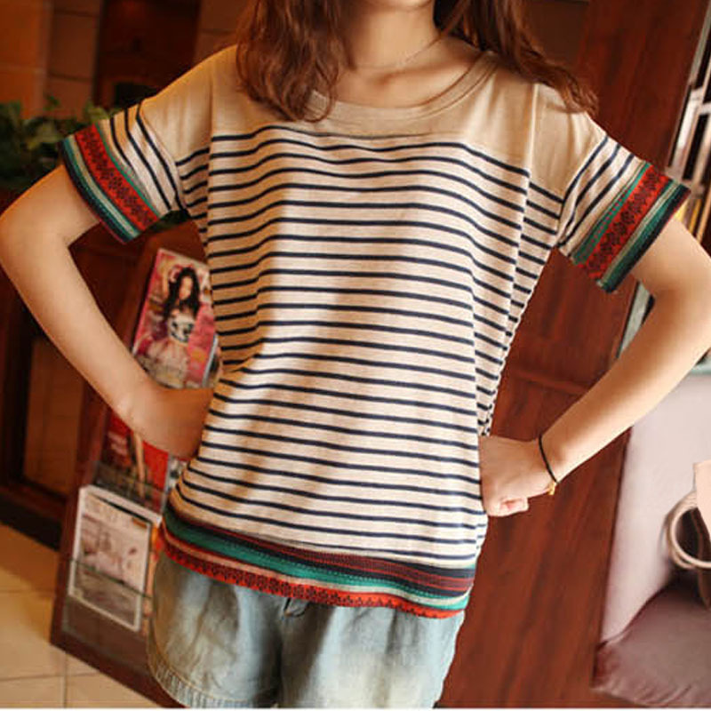 森女系民族风五彩刺绣...