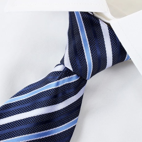 雅戈尔正品男士领带正装商务领带男士结婚领带精美蓝色条纹P025商品大图