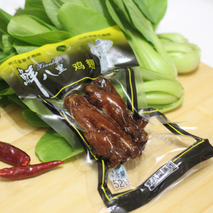  驰名商标【鲜八里】鸡翅膀 精装 卤味零食美味食品 真空包装 52g