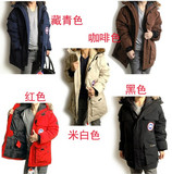加拿大中长款男士羽绒服超保暖 滑雪服男 欧版加肥加大特大码