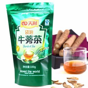  徐州 天利牛蒡茶 正品100克天利袋泡茶有机认证买5包邮