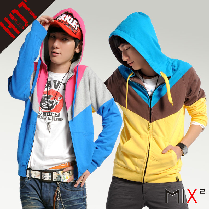 MIX2010秋装新款开衫连帽卫衣男装潮男士长袖外套 L93W02D1