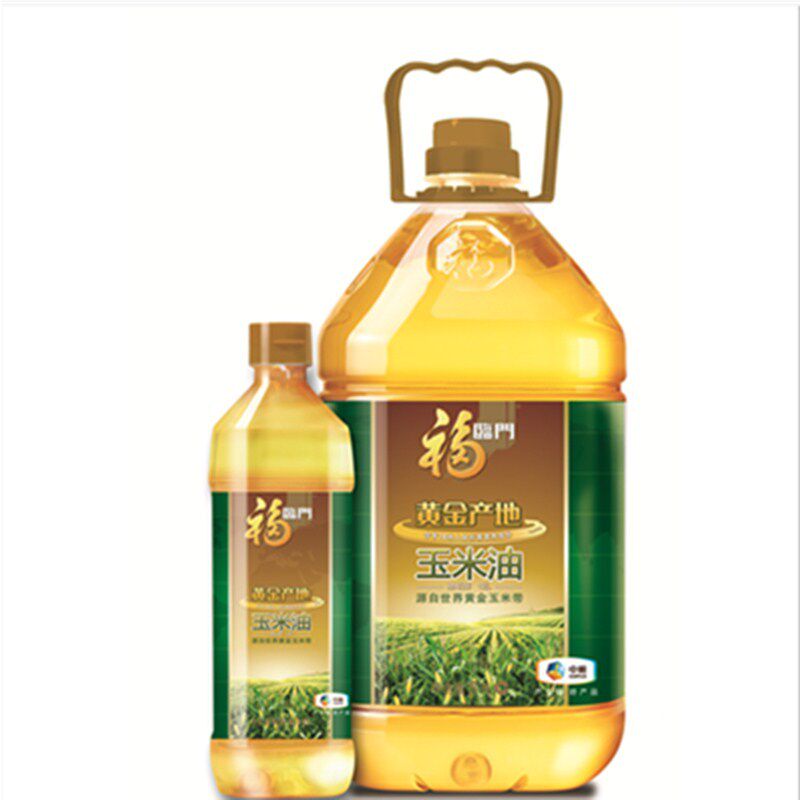 【天猫超市】 福临门黄金产地玉米油 5L+900ml 非转基因压榨