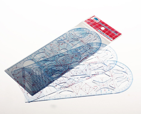 中考必备 学生文具 初中数学几何绘图尺 教材教