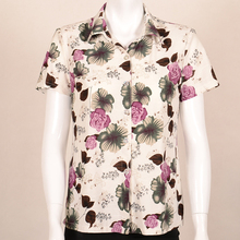 淘金币 中老年女装夏装胖太太服饰妈妈服装<span class=H>福太太</span>阔太短袖衬衫B0