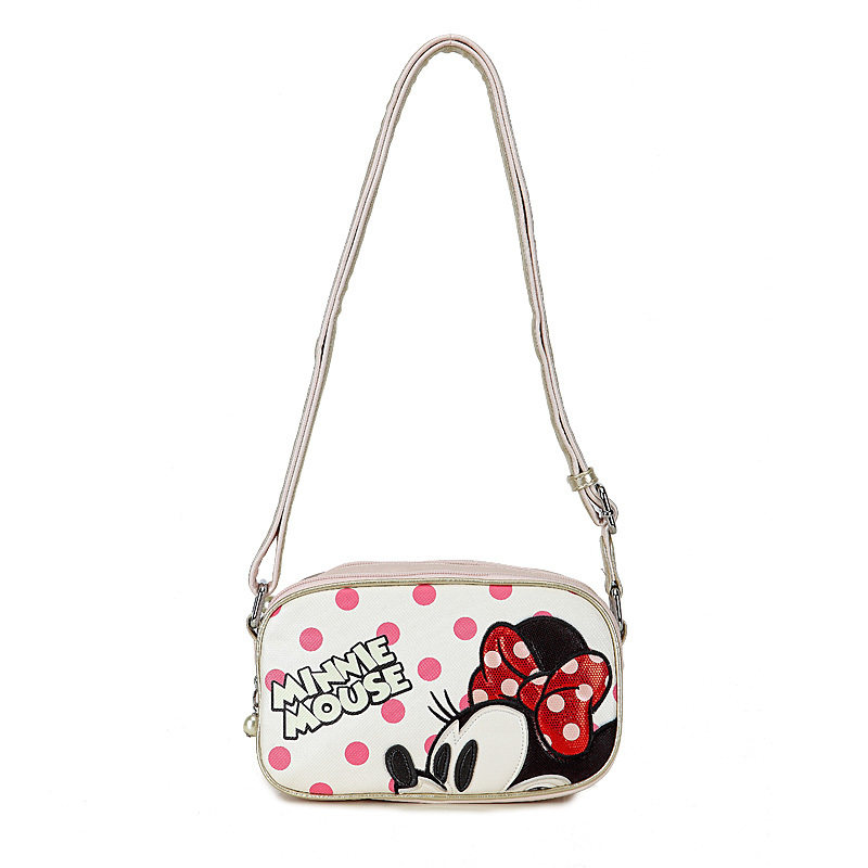 迪士尼Disney<span class=H>米奇</span>包包专柜正品手袋PU甜美波点斜挎女包UF2156-11
