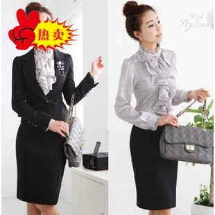 新款韩版淑女职业装 春秋ol商务正装职业<span class=H>裙装</span> 职业套装女装时尚