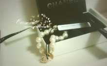 {} Chanel carátula especial brazalete de perlas caja original Chica etiqueta completa temperamento