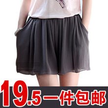 2012短裤女夏季雪纺裙裤韩版宽松热裤打底裤高腰短裤大码裤裙