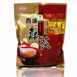  老品牌杭州特产 西湖藕粉 天荷牌 红枣莲子 藕莼350g袋装 速溶
