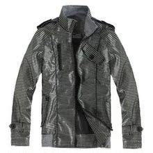 10秋冬装上市 Zara 男士暗格子拉链立领夹克/外套 2色