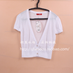 Special 2012 Summer clothes new White Knit Shirt short sleeve women COPINE thin summer  conditioning outside  COPINE took