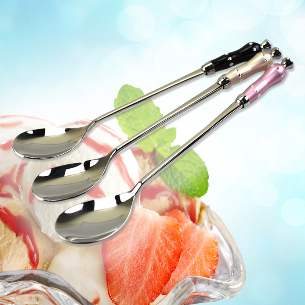 the republic of korea Imported tableware Stainless steel Long handle Small spoon Tune up Coffee spoon originality Coffee stirring spoonin the Tableware , Coffee , Coffee spoon category - from Buy2taobao.com to provide professional Taobao agent buy service