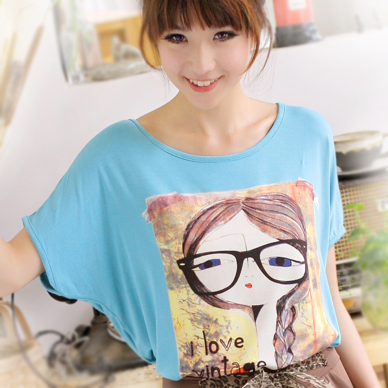 夏装短袖圆领时尚...