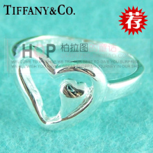 Tiffany plata de ley 925 de doble corazón regalos de joyería anillo acompañado de regalos