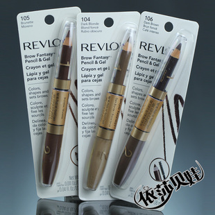 United States original Revlon/luhuanong not bleaching eyebrow pencil eyebrow pencil + eyebrow gel double header