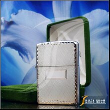 原装正版ZIPPO 60-70年代美版磨砂花纹#14纯银打火机 经典款