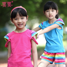 要要 女童套装 短袖套装夏款2012新款韩版儿童套装中大童装套装夏