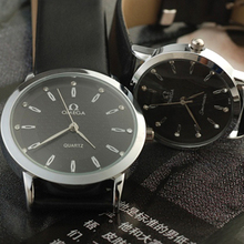 OMEGA (Omega).  Las imágenes populares del reloj fácil de luz del tamaño de los modelos de moda negro negro opcional