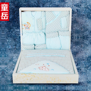  包邮 婴儿礼盒 秋冬季加厚款 婴儿用品 新初生儿套装衣服 棉服