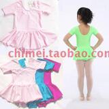 英伯茨儿童短袖连体服 丝滑舞蹈裙 拉丁裙 芭蕾裙 形体练功服018