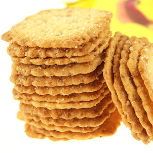  好丽友 韩国饼干进口零食 高笑美饼干 芝麻酥脆薄饼 进口食品